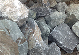 Broyage de pierre calcaire-limestone
